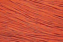 Шнур тонкий круглий поліестер 2мм помаранчевий моток 100 м