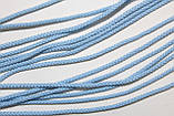 Шнур тонкий круглий поліестер 2мм блакитний моток 100 м, фото 2