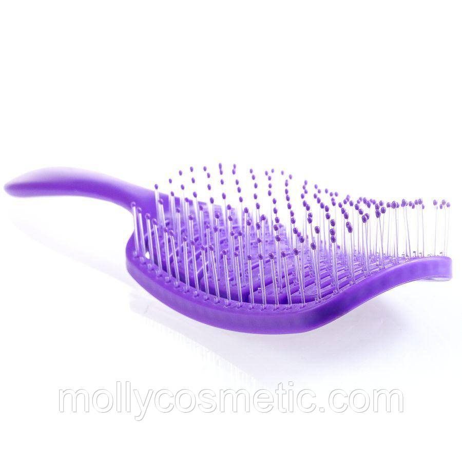 Щітка гнучка для сушіння та укладання волосся продувна прямокутна LILAC, фото 1
