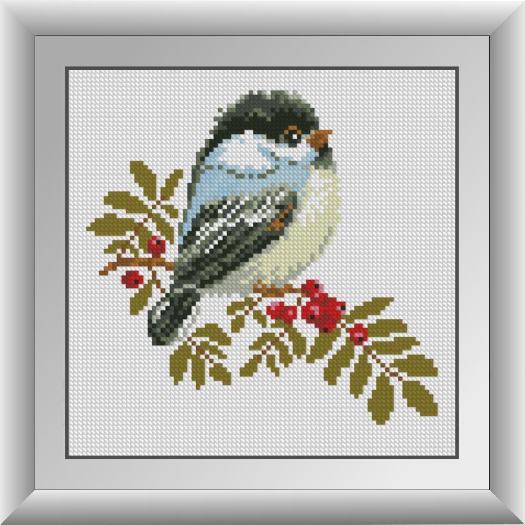 Алмазна картина Dream Art Пташеня (DA-30787) 22 x 22 см (Без підрамника)