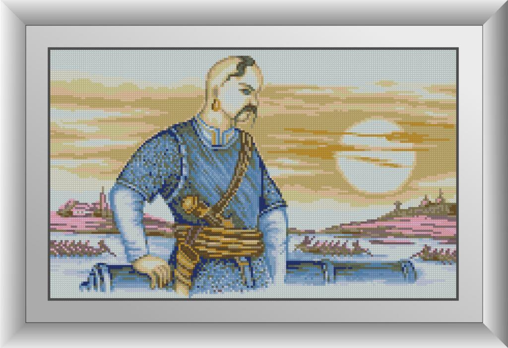 Картина зі страз Dream Art Козак (DA-30891) 30 x 49 см (Без підрамника), фото 1