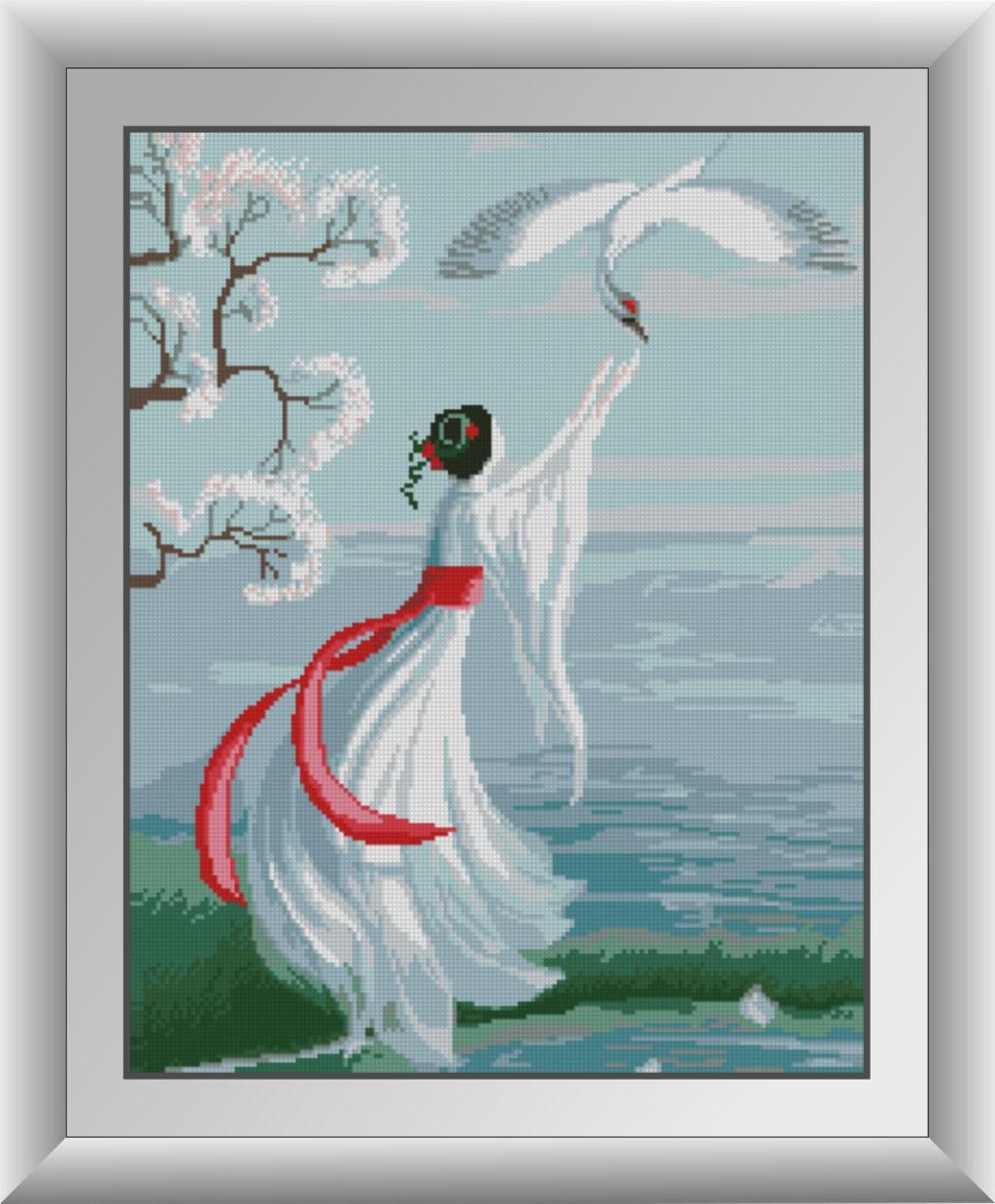 Алмазна мозаїка Dream Art Журавлиний поклик (DA-30950) 42 x 54 см (Без підрамника), фото 1