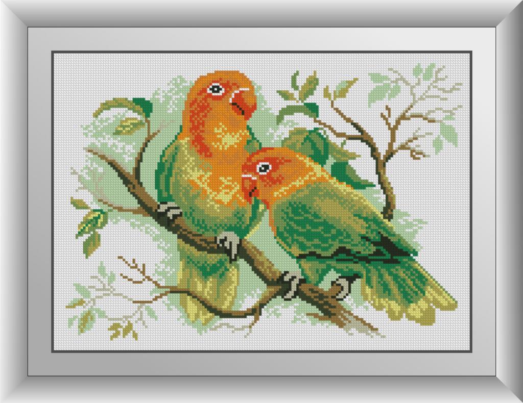 Набір алмазної вишивки Dream Art Папуги (DA-31003) 30 x 42 см (Без підрамника)