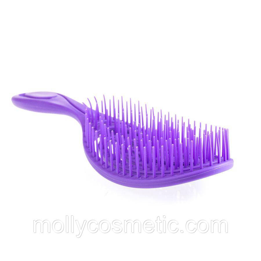 Щітка масажна гнучка для укладання волосся продувна еліптична LILAC, фото 1