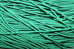 Шнур тонкий круглий поліестер 2мм зелений моток 100м