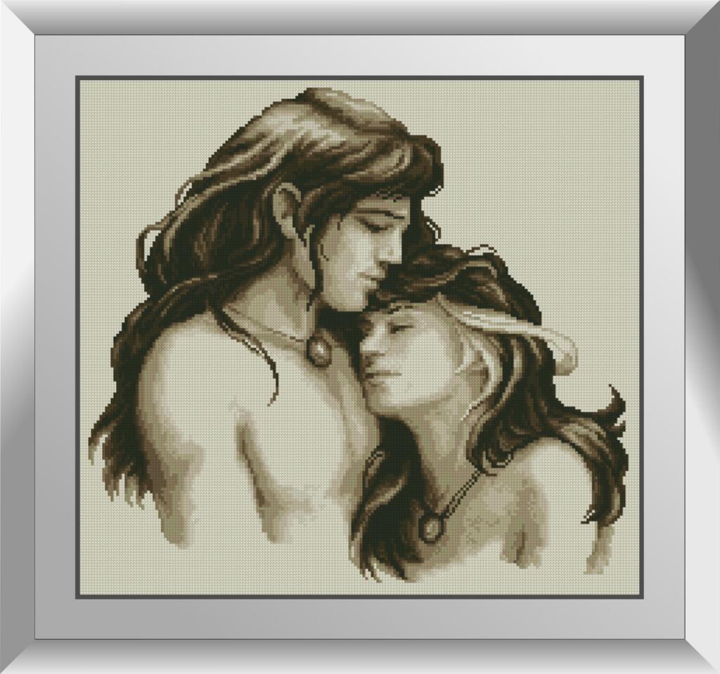 Набір алмазної вишивки Dream Art Закохані (DA-31157) 46 x 50 см (Без підрамника), фото 1