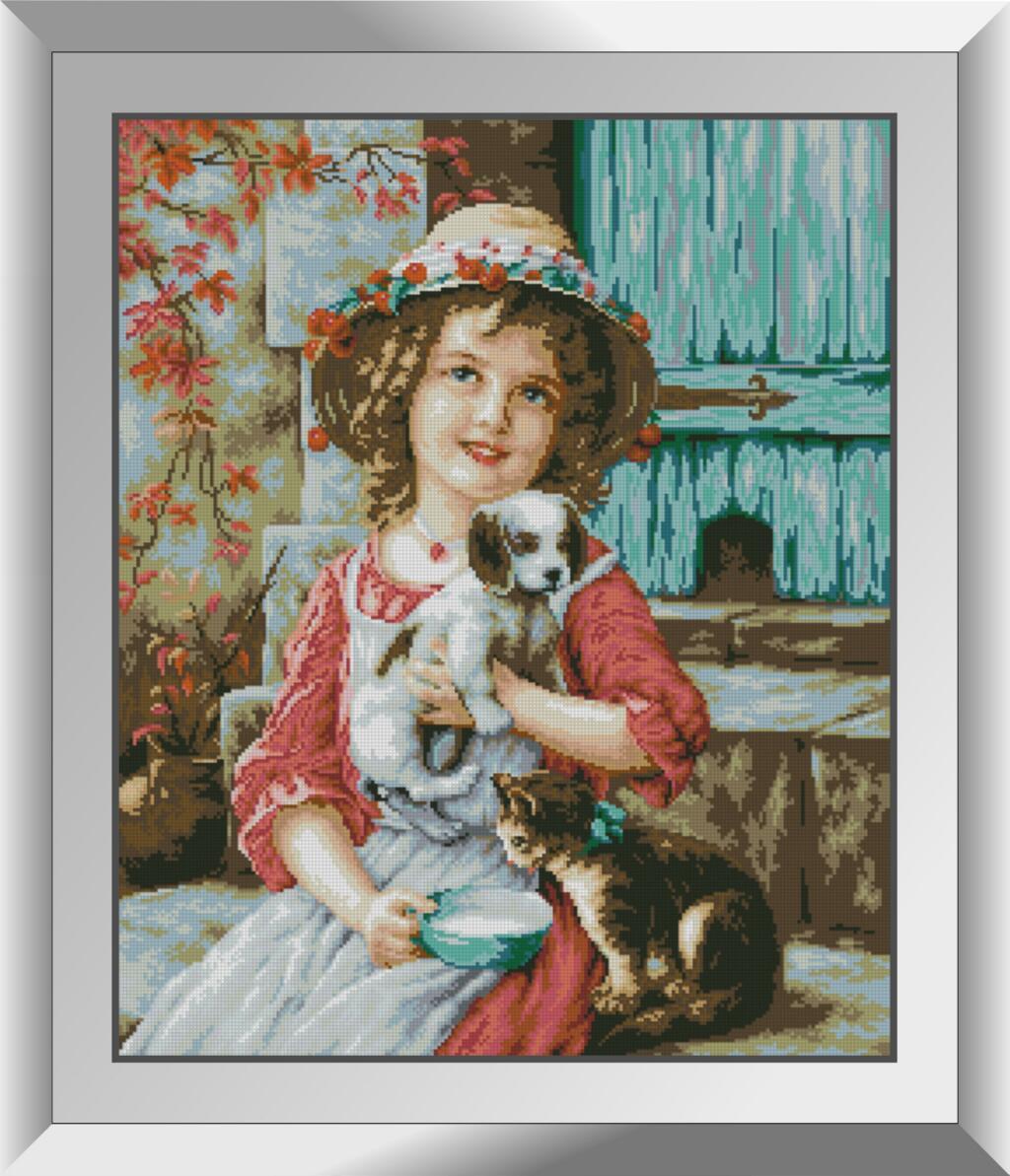 Алмазна вишивка Dream Art Кращі друзі (DA-31204) 55 x 67 см (Без підрамника), фото 1