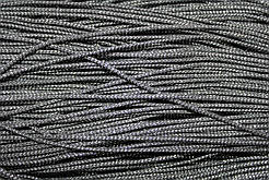 Шнур тонкий круглий поліестер 2мм хакі + срібло моток 100м