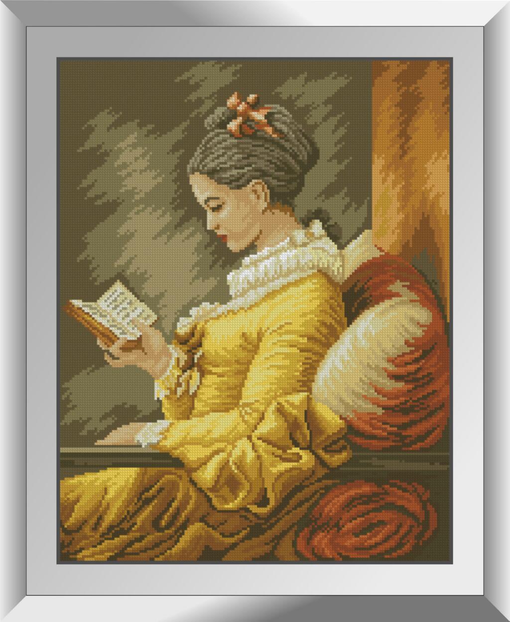 Алмазна мозаїка Dream Art За читанням (DA-31368) 39 x 50 см (Без підрамника), фото 1