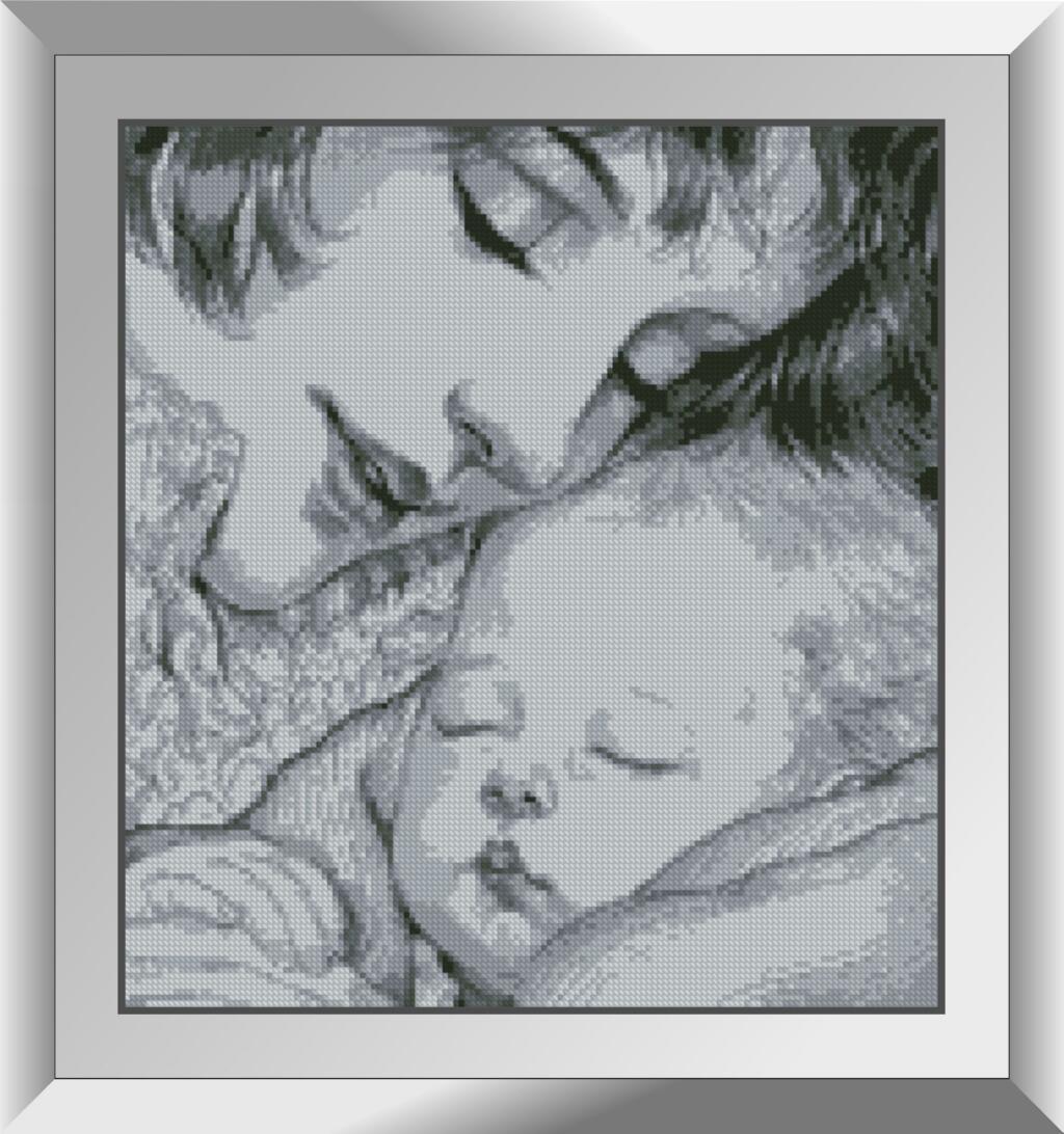 Картина зі страз Dream Art Материнство (DA-31407) 37 x 40 см (Без підрамника), фото 1