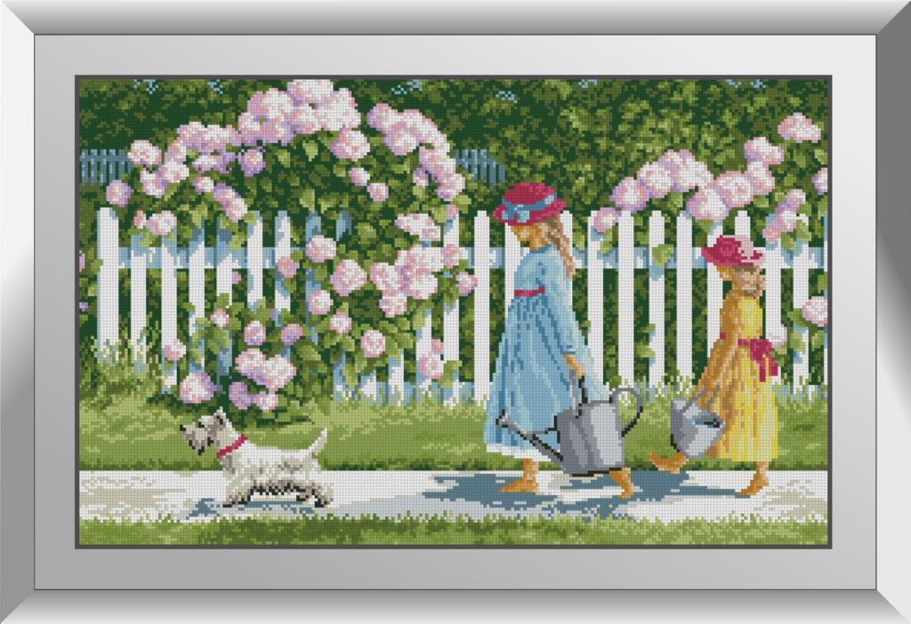 Картина стразами Dream Art Квіткова доріжка (DA-31426) 38 x 61 см (Без підрамника), фото 1