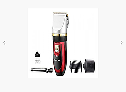 Акумуляторна машинка для стриження волосся Gemei GM-550 керамічні ножі, змінний акумулятор