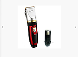 Акумуляторна машинка для стриження волосся Gemei GM-550 керамічні ножі, змінний акумулятор, фото 3