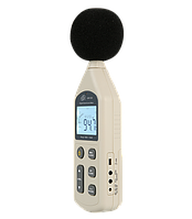 Цифровой измеритель уровня шума (шумомер), фильтр А/С, USB BENETECH GM1356