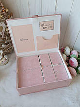 Шкатулка для новонароджених з коробочками для пам'ятних речей "Мамині скарби"