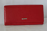 Гаманець жіночий червоний натуральна шкіра Mario Dion, фото 2