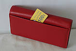 Гаманець жіночий червоний натуральна шкіра Mario Dion, фото 7