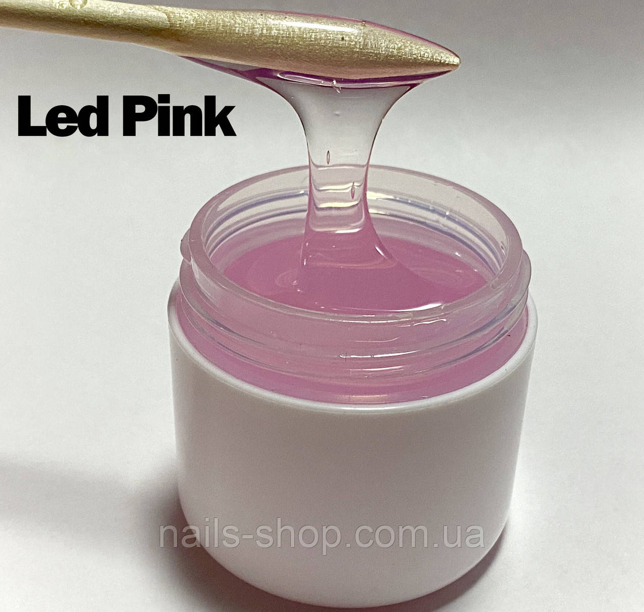 Прозорий гель "Led Pink" 50 грамів