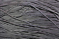 Шнур круглий щільний поліестер 3мм чорний моток 100м