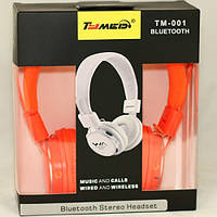 Навушники Bluetooth Tymed TM-001+MP3 плеєр FM радіо orange