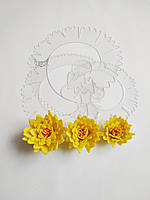 Шаблон пластиковый цветок хризантема 02