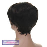 Перука - полусистема для літа Shelby Mono Original, термоволосы кольору брюнет, фото 5