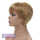 Перука - полусистема для літа Shelby Mono Original, термоволосся, мелірування з золотистим відтінком, фото 4