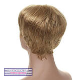 Перука - полусистема для літа Shelby Mono Original, термоволосся, мелірування з золотистим відтінком, фото 5