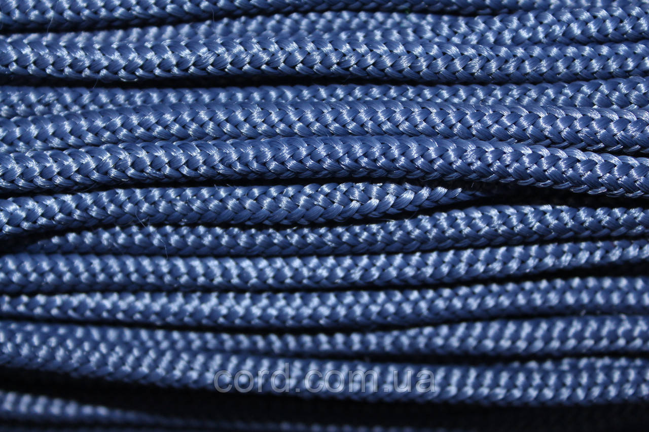 Шнур круглий поліпропілен 6мм синій моток 100м, фото 1
