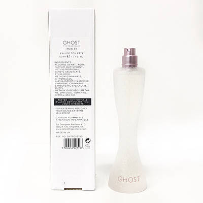 Туалетна вода для жінок Ghost Purity 50ml тестер оригінал, квітковий фруктовий аромат