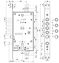 Замок врізний двосистемний " Mottura 54.797 Matic лівий, фото 3