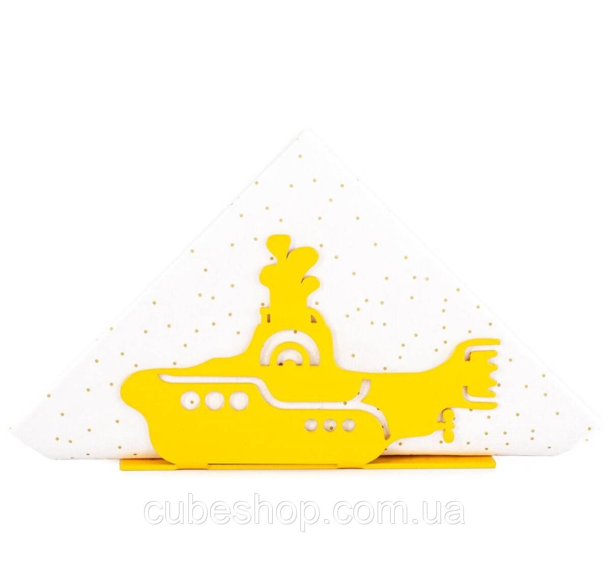 Металева серветниця Yellow Submarine (жовта)