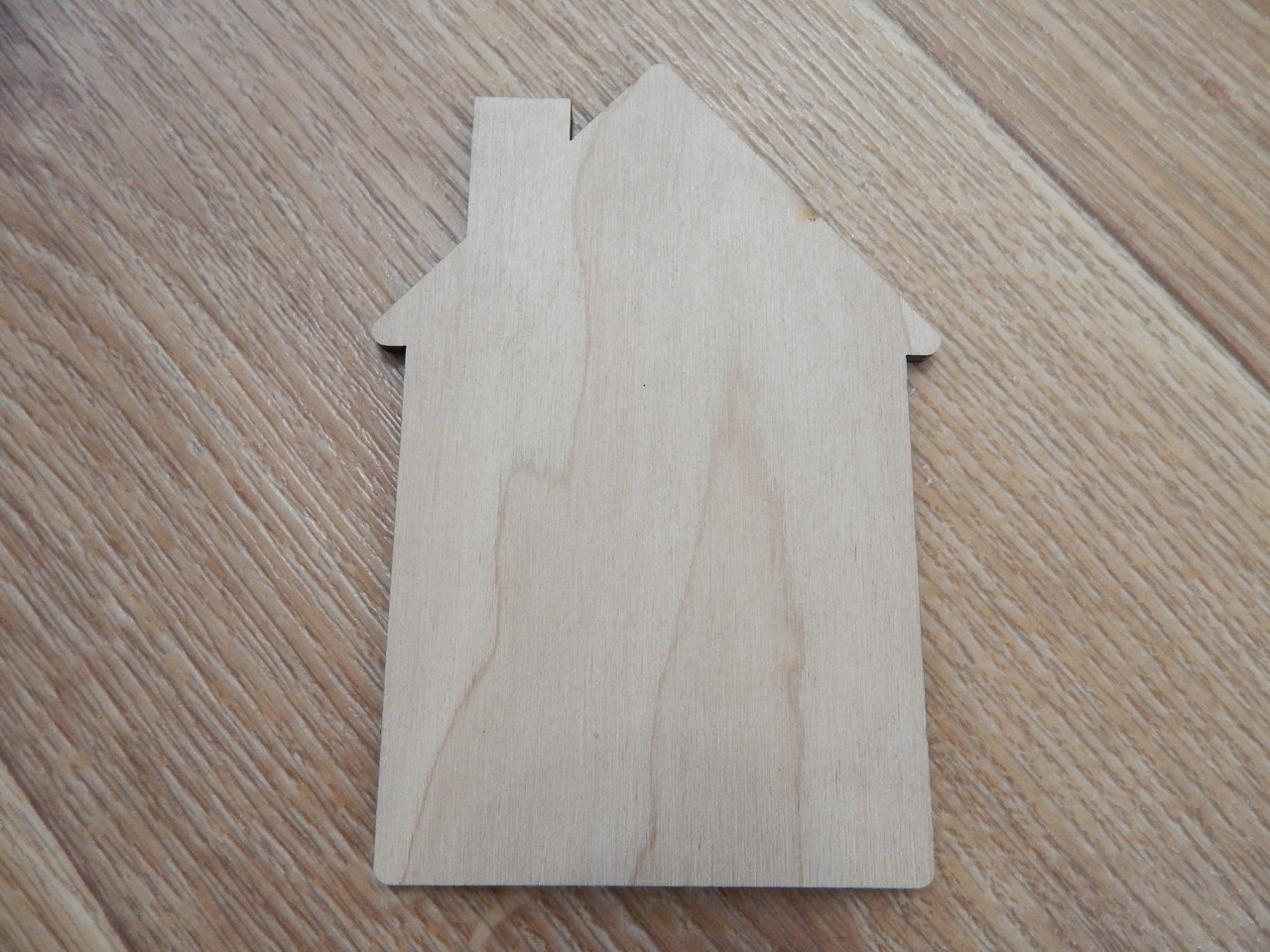 Дерев'яна заготовка для творчості "Будиночок", 7*11,5см, фото 1