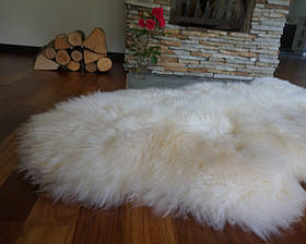 Овеча шкура I шкура овець новозеландської породи XXXL (шерсть середньої довжини) 07 I Шкура барана на підлогу, фото 3