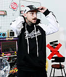 Худі хайпове жіноче Skatepark Скайпарк чорно-білий Київ, фото 5