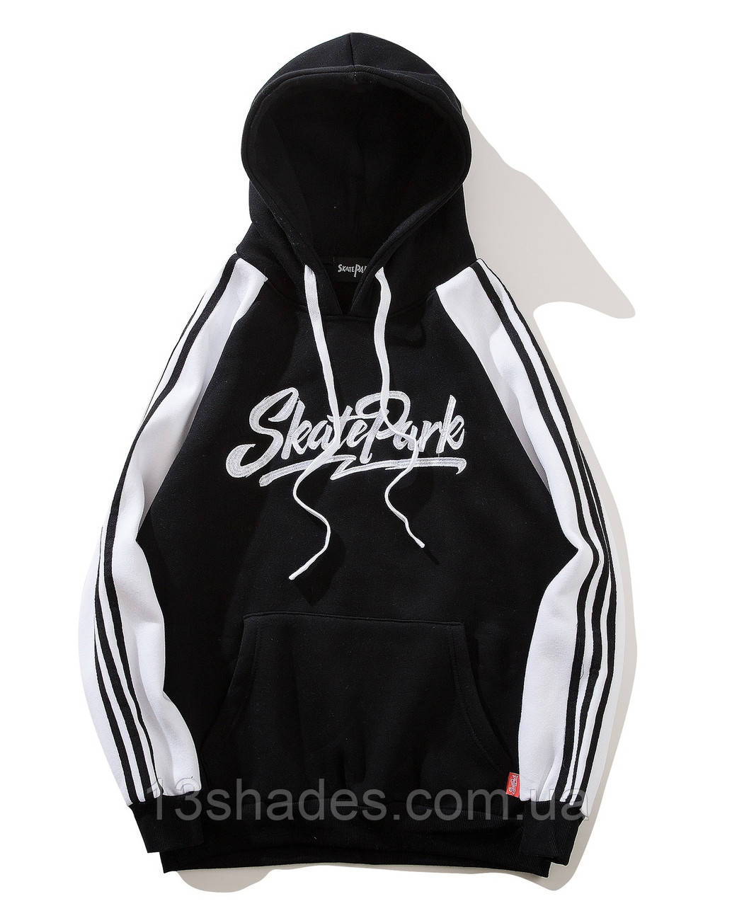 Худі хайпове жіноче Skatepark Скайпарк чорно-білий Київ, фото 1