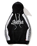 Толстовка чоловіча хайпова унісекс Skatepark Скайпарк чорна Київ, фото 2