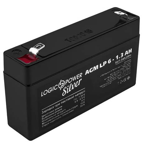 Акумулятор AGM LogicPower LP 6-1,3 AH, фото 1