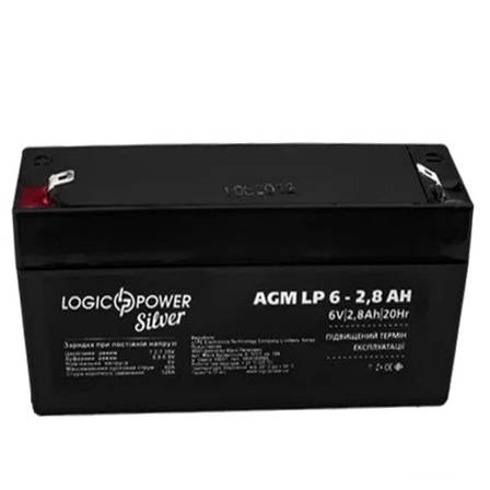 Акумулятор AGM LogicPower LP 6-2,8 AH, фото 3