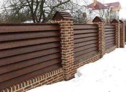 Деревянный забор "Жалюзи" 2000*1700 мм - фото 2 - id-p1169530408