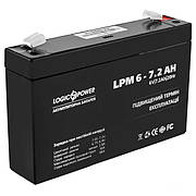 Акумулятор AGM LogicPower LPM 6-7,2 AH