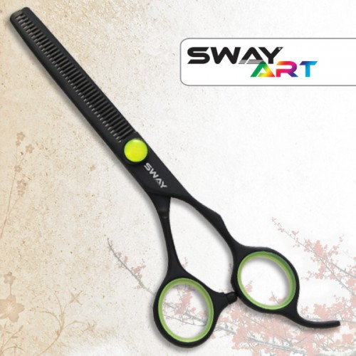 Ножиці для стрижки Sway 110 36060G Art Neon Green 6 філірувальні