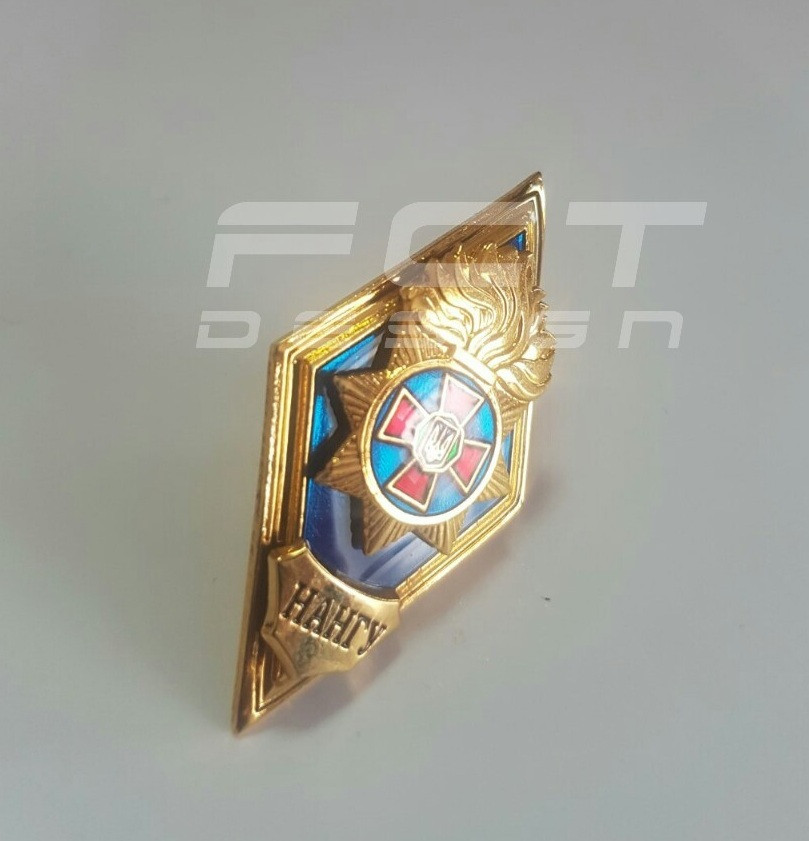 Знак нагрудний НАНГУ/Ромб/Поплавець