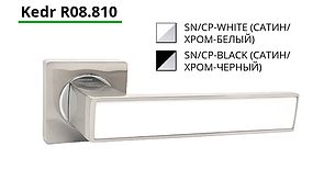 Комплект дверних ручок ТМ Кедр 08.810 Black & White