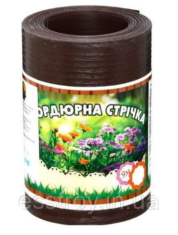 Бордюрна стрічка коричнева 150х0,65х9000 мм., фото 2