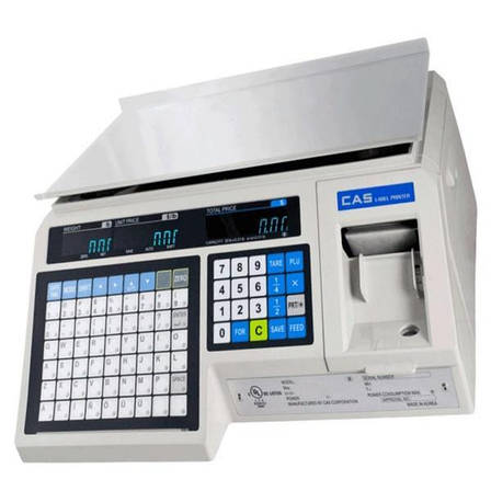 Ваги з друком етикеток CAS LP (ст. 1.6) RS-232 без стійки (30 кг), фото 3