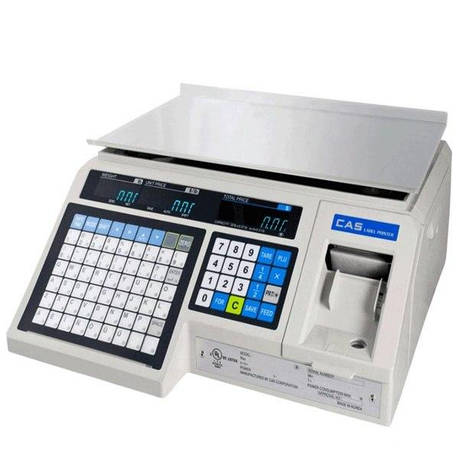 Ваги з друком етикеток CAS LP (ст. 1.6) RS-232 без стійки (30 кг), фото 1