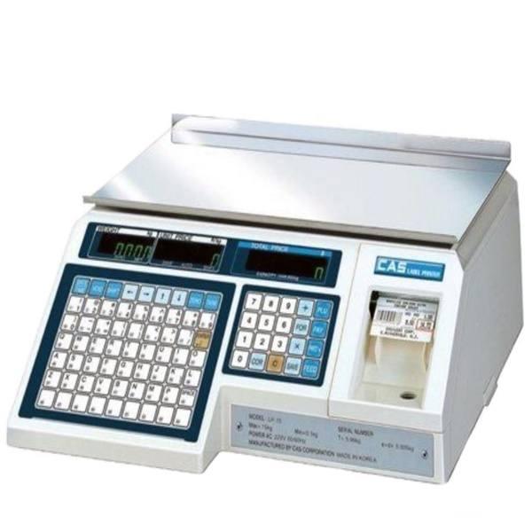 Ваги з друком етикеток CAS LP (ст. 1.6) Ethernet без стійки (30 кг)