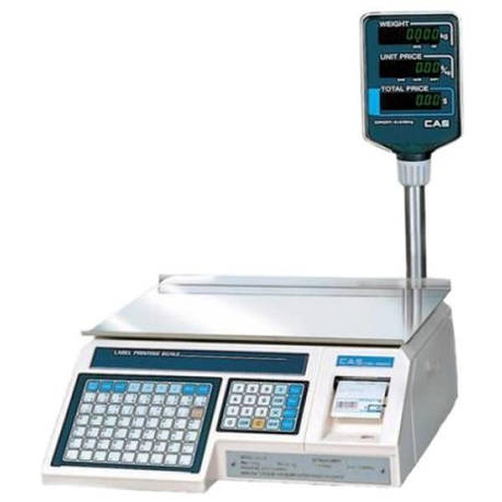Ваги з друком етикеток CAS LP-R (ст. 1.6) RS-232 зі стійкою (6 кг), фото 1