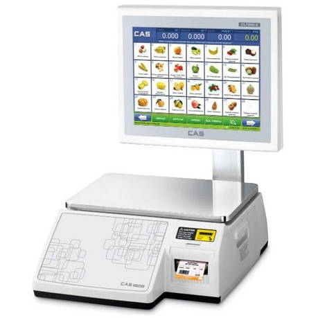 Ваги з друком етикеток CAS CL-7200-S (15 кг), фото 1